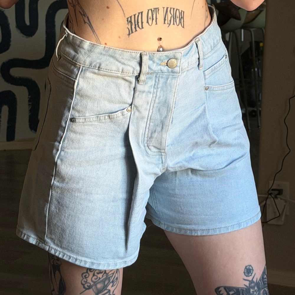 RSQ Light Wash Jean Shorts